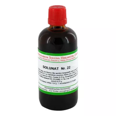 SOLUNAT Nr.22 droppar, 100 ml SOLUNAT Nr.22 droppar, 100 ml