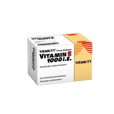 VITAGUTT Vitamin E 1000 mjuka kapslar, 60 st