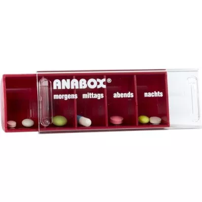 ANABOX Dagbox röd, 1 st