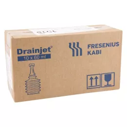 FREKA DRAINJET Saltlösning 0,9 % ISO, 10X60 ml