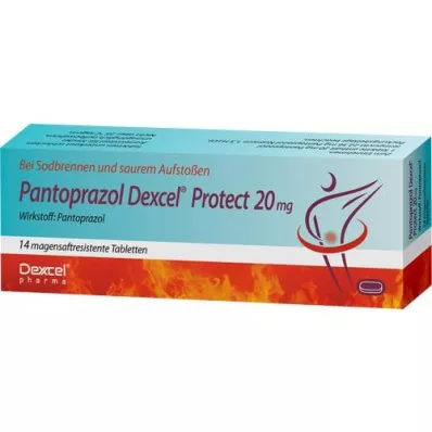 PANTOPRAZOL Dexcel Protect 20 mg enterotablett, 14 st