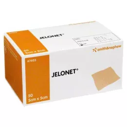 JELONET Paraffingas 5x5 cm steril peel-förpackning, 50 st
