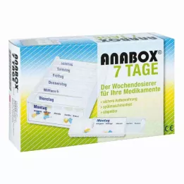 ANABOX 7 dagar per vecka doserare vit, 1 st