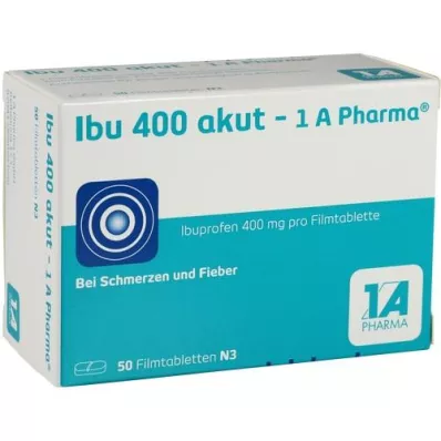 IBU 400 akut-1A Pharma filmdragerade tabletter, 50 st