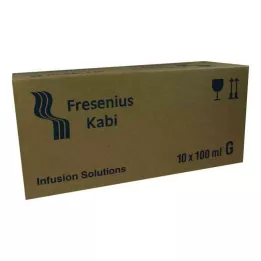 NATRIUMHYDROGENCARBONAT 8,4 % infusionslösning av glas, 10X100 ml