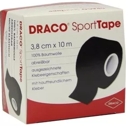 DRACO TAPEVERBAND 3,8 cmx10 m svart, 1 st