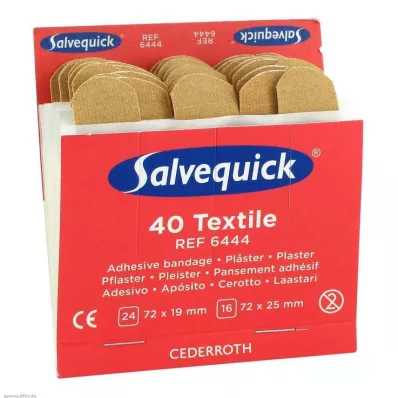 SALVEQUICK Plaster Strips elastisk refill 6444, 40 st SALVEQUICK Plaster Strips elastisk refill 6444, 40 st