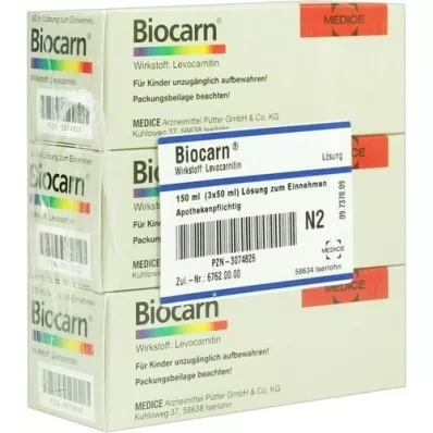 BIOCARN Sirap, 3X50 ml