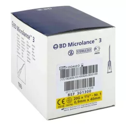 BD MICROLANCE Kanyl 20 G 1 1/2 0,9x40 mm, 100 st