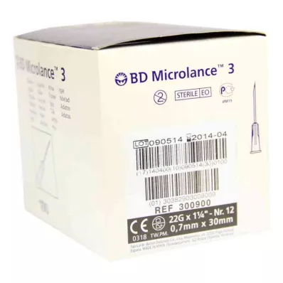 BD MICROLANCE Kanyl 22 G 1 1/4 0,7x30 mm, 100 st BD MICROLANCE Kanyl 22 G 1 1/4 0,7x30 mm, 100 st