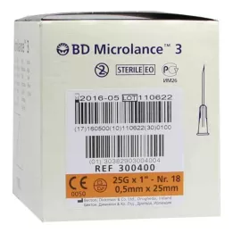 BD MICROLANCE Kanyl 25 G 1 0,5x25 mm, 100 st
