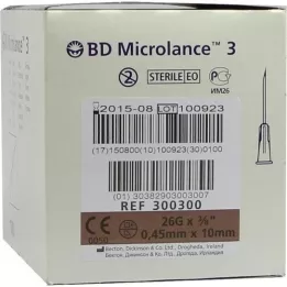 BD MICROLANCE Kanyl 26 G 3/8 0,45x10 mm, 100 st