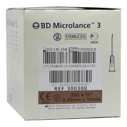 BD MICROLANCE Kanyl 26 G 3/8 0,45x10 mm, 100 st
