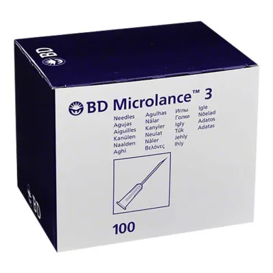 BD MICROLANCE Kanyl 30 G 1/2 0,29x13 mm, 100 st