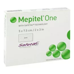 MEPITEL Ett 5x7,5 cm silikonnätbandage, 10 st