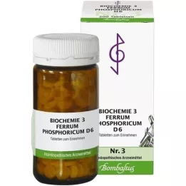 BIOCHEMIE 3 Ferrum phosphoricum D 6 tabletter, 200 st