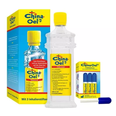 CHINA ÖL med 3 inhalatorer, 100 ml CHINA ÖL med 3 inhalatorer, 100 ml