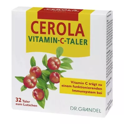 CEROLA Vitamin C Taler Grandel, 32 st CEROLA Vitamin C Taler Grandel, 32 st