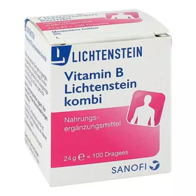 VITAMIN B LICHTENSTEIN Combi överdragna tabletter, 100 st VITAMIN B LICHTENSTEIN Combi överdragna tabletter, 100 st