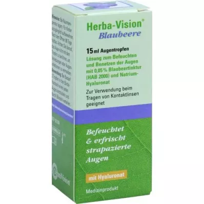 HERBA-VISION Ögondroppar med blåbär, 15 ml