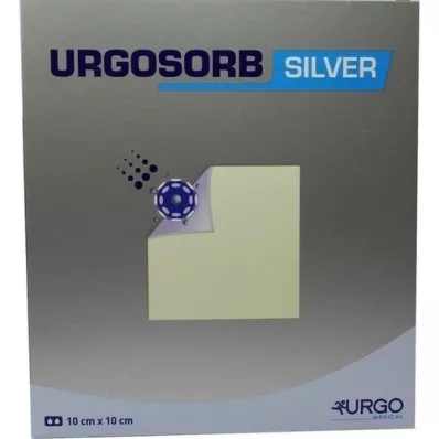 URGOSORB Silver 10x10 cm kompresser, 10 st