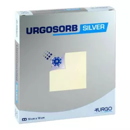 URGOSORB Silver 10x10 cm kompresser, 10 st