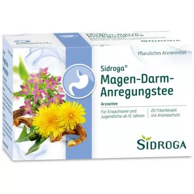 SIDROGA Gastrointestinalt stimulerande te Filterpåse, 20X2.0 g