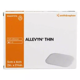 ALLEVYN Tunt 5x6 cm tunt sårförband, 10 st
