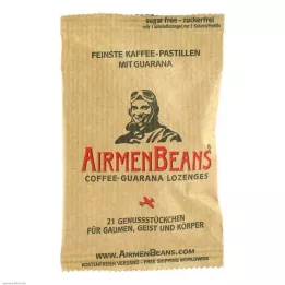 AIRMENBEANS Finest kaffepastiller med guarana, 21 st