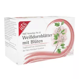 H&amp;S Hagtornsblad med blommor Filterpåse, 20X1,6 g