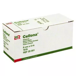 CELLONA Gipsförband 8 cmx2 m, 2X5 st