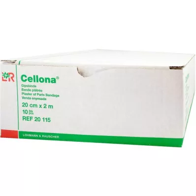 CELLONA Gipsförband 20 cmx2 m, 2X5 st