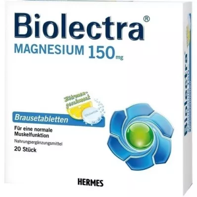 BIOLECTRA Magnesium 150 mg Citron brustabletter, 20 st