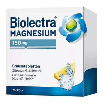 BIOLECTRA Magnesium 150 mg Citron brustabletter, 20 st