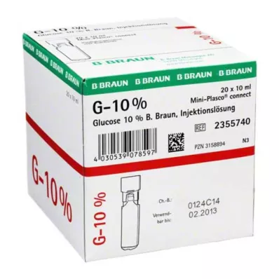 GLUCOSE 10% B.Braun Mini Plasco connect Inj. lösning, 20X10 ml GLUCOSE 10% B.Braun Mini Plasco connect Inj. lösning, 20X10 ml