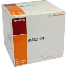 MELOLIN 5x5 cm sårförband sterila, 25 st