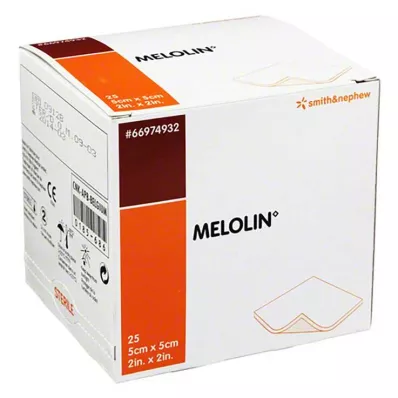 Melolin 5x5cm sårförband s, 25 st