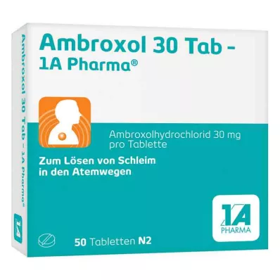 AMBROXOL 30 Tab-1A Pharma tabletter, 50 st AMBROXOL 30 Tab-1A Pharma tabletter, 50 st