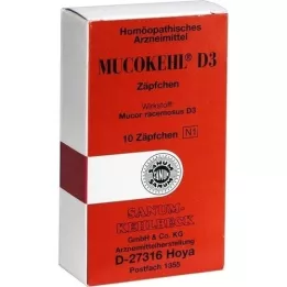 MUCOKEHL Suppositorier D 3, 10 st