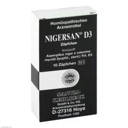 NIGERSAN D 3 Suppositorier, 10 st
