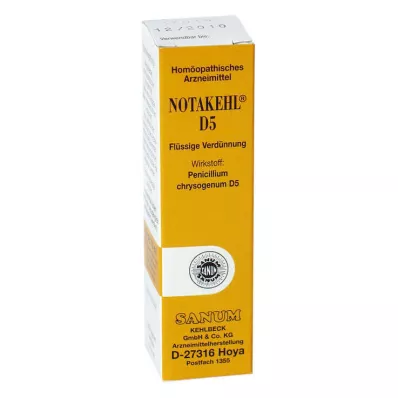 Notakehl D 5 droppar, 10 ml Notakehl D 5 droppar, 10 ml