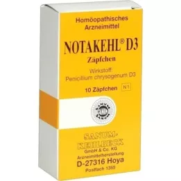 NOTAKEHL D 3 Suppositorier, 10 st