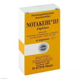 NOTAKEHL D 3 Suppositorier, 10 st