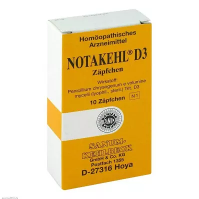 NOTAKEHL D 3 Suppositorier, 10 st