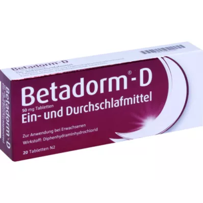 BETADORM D-tabletter, 20 st
