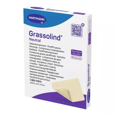 GRASSOLIND Salvkompresser 5x5 cm sterila, 10 st