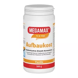 MEGAMAX Vaniljpulver för uppbyggnad av livsmedel, 500 g