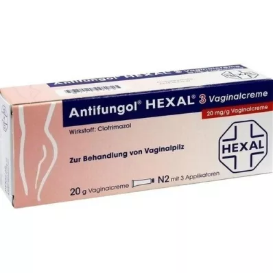 ANTIFUNGOL HEXAL 3 Vaginal kräm, 20 g