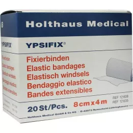 FIXIERBINDE Ypsifix resår 8 cmx4 m lös, 20 st