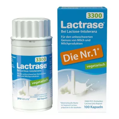 LACTRASE vegetarisk 3 300 kapslar, 100 st LACTRASE vegetarisk 3 300 kapslar, 100 st